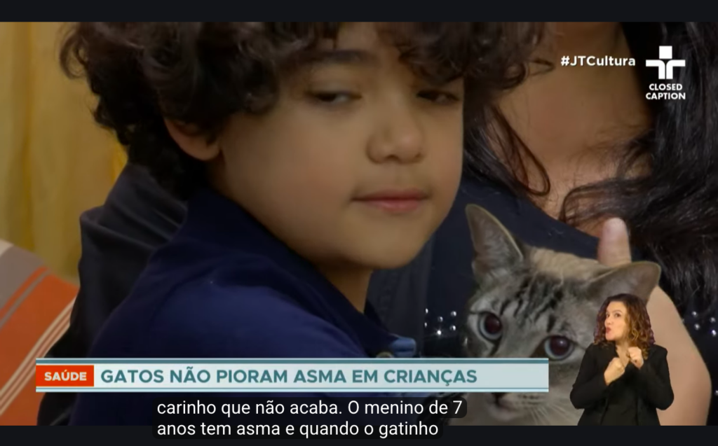 Dra. Vera explica Estudo que derruba mito sobre gatos e asma em crianças.
