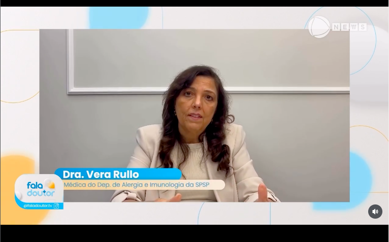 Dra. Vera fala sobre prevenção de doenças respiratórias no inverno para o programa Fala Doutor da Record news.
